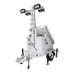 4*100 Wattage Light Solar Power Led Lighting Trailer For Rescue And Disaster Relief for sale