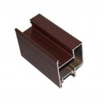 6063 Wood Finish Aluminium Profiles Heat Transfer Wood Grain Profiles for sale