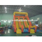 Durable Inflatable Double Lane Water Slide For Aquatic Park Games for sale
