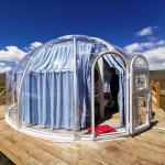 Diameter 6m Garden Igloo Bubble Tent Giant Bubble Tent With Lining And Curtain for sale