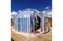 China Diameter 6m Garden Igloo Bubble Tent Giant Bubble Tent With Lining And Curtain supplier