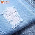 Uniform Heavyweight 14oz Stretch Denim Jean Material Environmentally Friendly for sale