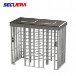 120 degree single channel automatic RFID access control full height turnstile barrier gate