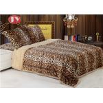 Faux fur plush animal print large size double layers microplush Faux Fur Reversible throw blankets for winter for sale