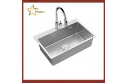 China Hand Sanded Surface Smooth Without Rough Stainless Steel kitchen Sink supplier