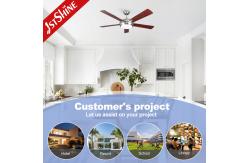 China Remote Control ROHS Modern Flush Mount Ceiling Fan With Light supplier