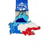 Custom Map Zinc Alloy Soft Enamel Medals Meticulously Crafted