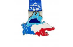 China Custom Map Medal Zinc Alloy Soft Enamel Award supplier