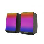 3W RMS Power Dual 2 inch Speakers SNR >30dB 0.46kg RGB Lighting Inline Volume Control 5V DC Input For Desktop for sale