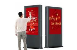 China 55 Inch Interactive Exterior Digital Signage Totem Ultra Bright Waterproof supplier