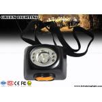 Cordless Mining Rechargeable LED Headlamp With 3W LCD Display 4500mAH Battery for sale