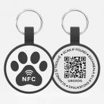 Track Rubber Nfc Dog Tag Customized QR Code Pet Collar Tag Lightweight for sale