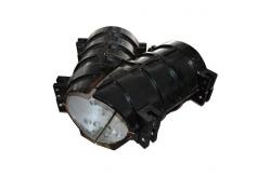 China Angle Hdpe Pipe Fitting Welding Machine For Making Elbow Tee Cross supplier