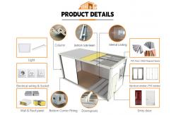 China Customized Mini Warehouse Flat Pack Container House Prefab Windproof Structure  supplier