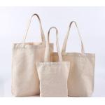 Canvas Fabric Organic Tote Cotton Grocery Bag Women Shopping 30cm for sale