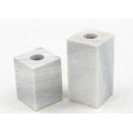 100% Natural marble 5x5x7cm Stone Candle Holders for sale
