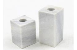 China 100% Natural marble 5x5x7cm Stone Candle Holders supplier