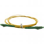 LC/APC PVC LSZH G657A Fiber Optic Patch Cord Yellow White 2.0mm 3.0mm for sale