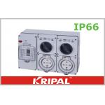 5 Pin  IP66 Weatherproof Switch Socket 32 Amp with RCD Switchboard for sale
