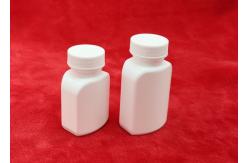 China 61mm Height White Supplement Bottle , Screw Cap Pill Bottle Storage Containers  supplier