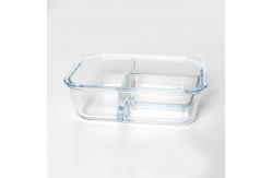 China Stackable 1040ml 35oz Glass Food Container With Lids supplier