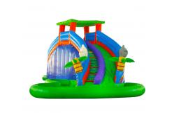 China Aldult  Outdoor Rental Inflatable Large Water Slides With Bouncy supplier