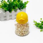 Kids Favor Penguin Cookie Clear Plastic Packing Jar Lovely Animal Shape 350ml for sale