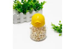 China Kids Favor Penguin Cookie Clear Plastic Packing Jar Lovely Animal Shape 350ml supplier