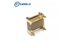 China Anodize OEM Brass Precision Turned Components Electrophoresis Surface supplier