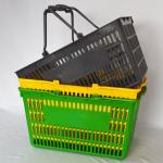 China Quali Colorful Ergonomically Basket Small Food Basket With Handles for sale