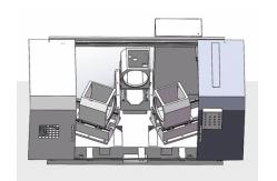 China Multi Hole Multi Spindle Tapping Machine Swing Angle Three Sided supplier