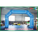 Inflatable Rainbow Arch Customized Blue Inflatable Arch Velcro Print Event Inflatable Finish Line