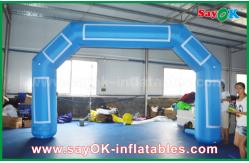 China Inflatable Rainbow Arch Customized Blue Inflatable Arch Velcro Print Event Inflatable Finish Line supplier