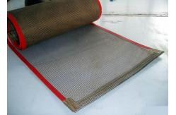 China Glassfiber Coated Bullnose Joint Ptfe Mesh Conveyor Belt FDA supplier