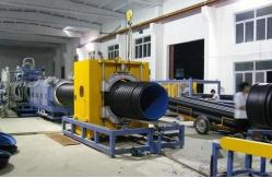 China Powerful Plastic Pipe Extrusion Line / Double Wall Corrugated Pipe Machine supplier