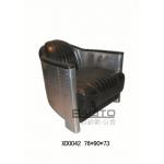 antique British style aluminium arm single sofa furniture,#XD0042 for sale