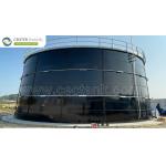200,000 Gallons Glass Lined Steel Leachate Storage Tanks with Aluminum Alloy Trough Deck Roofs: A Sustainable Solution for Landfill Leachate Management for sale