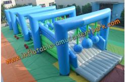 China 20m PVC Inflatables Obstacle Course , Inflatable Wrecking Ball For Team supplier