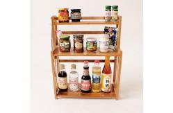China kitchen bamboo spice rack supplier