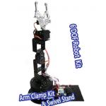 180 Degrees 6 DOF Servo robot Arm Mount Kit For Arduino Compatible