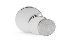 China Industrial  Neodymium Fridge Magnets Neodymium Button Magnets High Coercive Force supplier