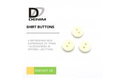 China Portable White 2 Hole Plastic Button Waterproof For Garment Cufflinks supplier