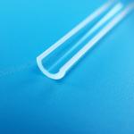 High Purity Optical Quartz Rod Clear U Shaped For Fiber Combiner for sale