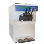 Countertop Double Cylinder Softy Ice Cream Machine With Magnetic Air Pump for sale