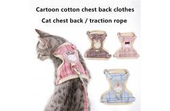 China Cartoon Cotton Cat Chest Strap Traction Rope To Prevent Breaking Away supplier