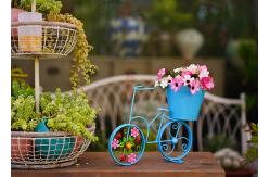 China Customized Metal Bicycle Shape Garden Pot Home Decoration Multiple supplier