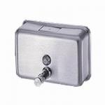 Surface Mounted Manual Hand Soap Dispenser , Stainless Steel Wall Soap Dispenser for sale