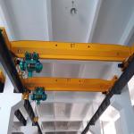 Remote Control Single Girder Overhead Crane Partial Hanging Hoist Trolley EOT Crane for sale