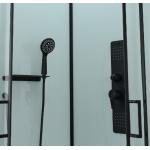 Modern Shower Room And Black Frame With Tray And Roof