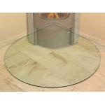 High Strength Fireplace Glass Bottom Plate Thermal Stability for sale